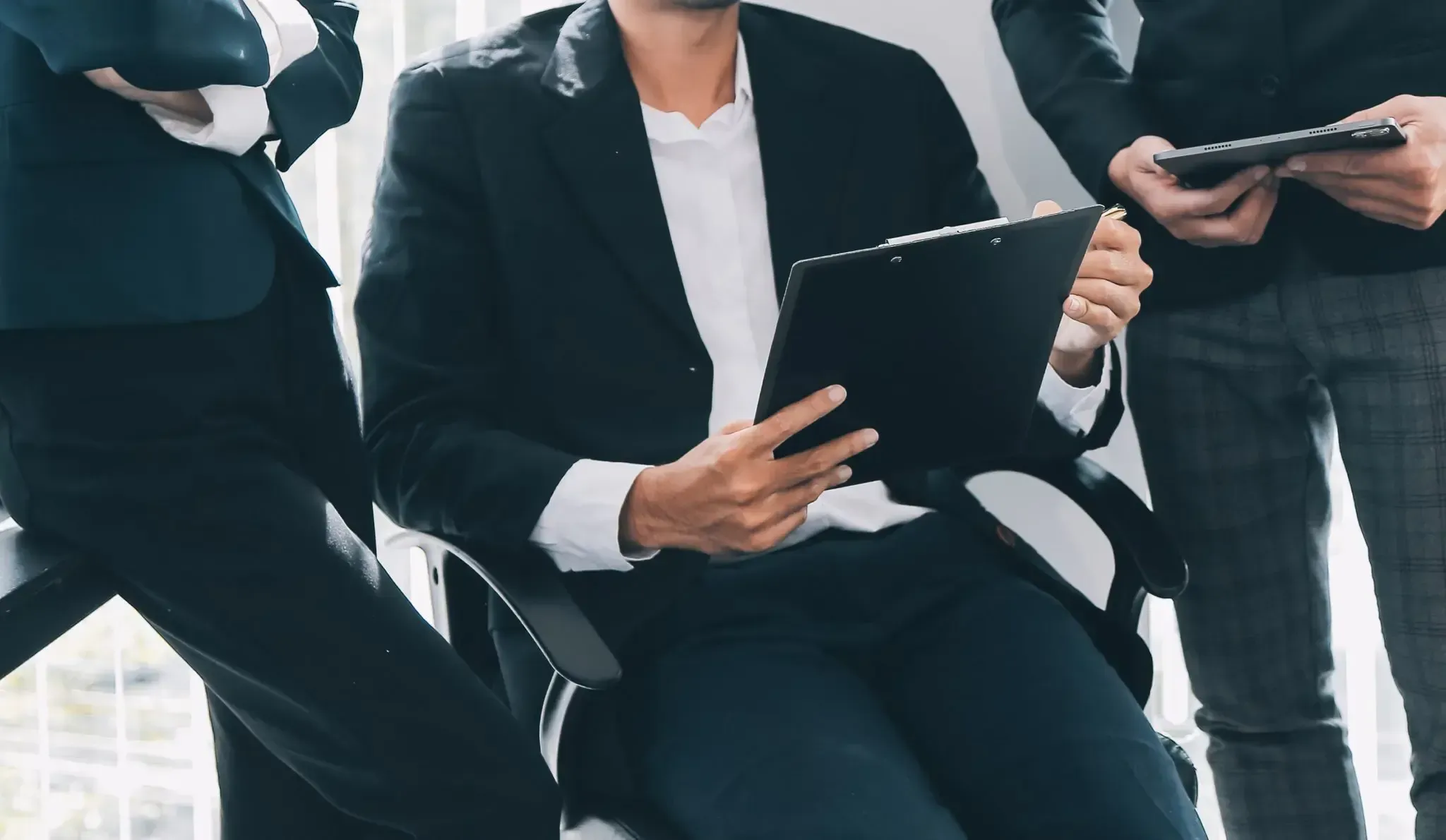 People in a meeting